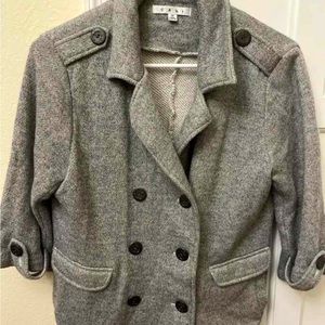 Cabi frayed hem knit jacket